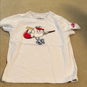 Nike Kids White Tee with Baseball Graphic